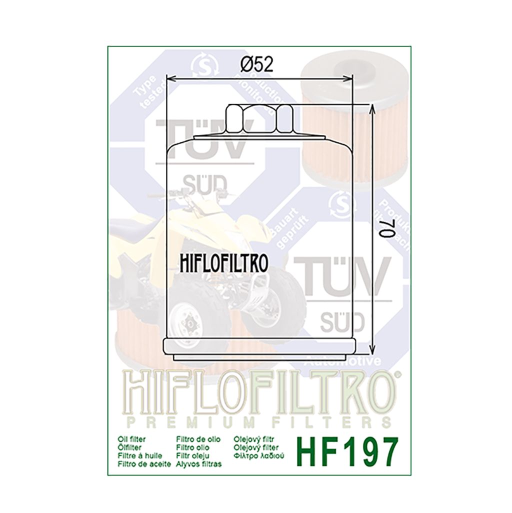 Hiflo Ölfilter Schwarz