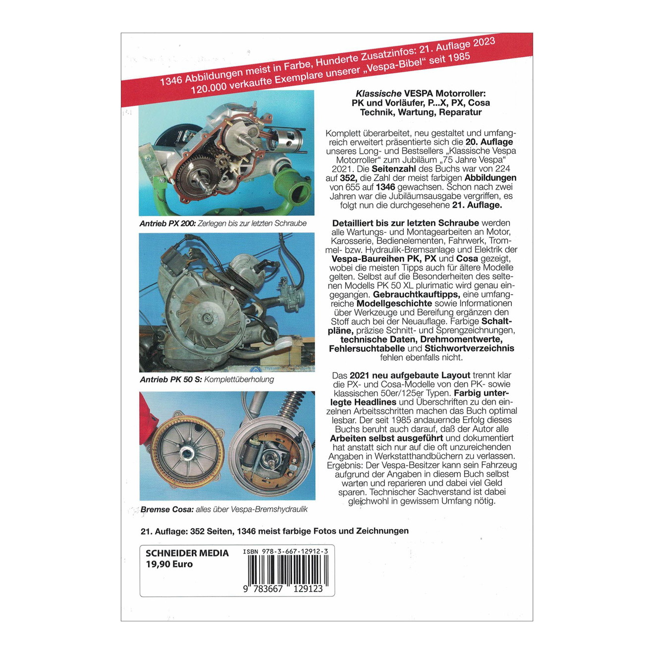 Reparaturanleitung für Vespa Motorroller PK PX COSA