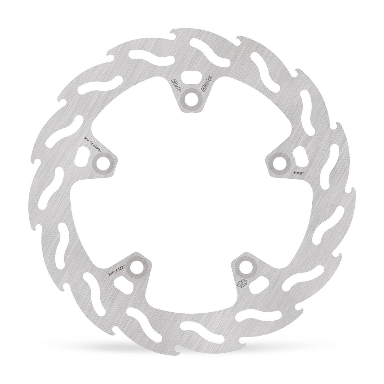 Moto-Master Bremsscheibe Flame hinten starr mit ABE