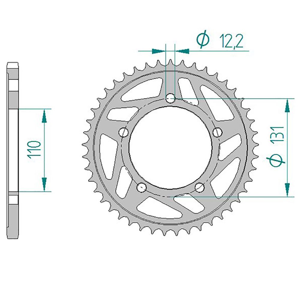 AFAM Kettenrad ALU #520 48 Zähne