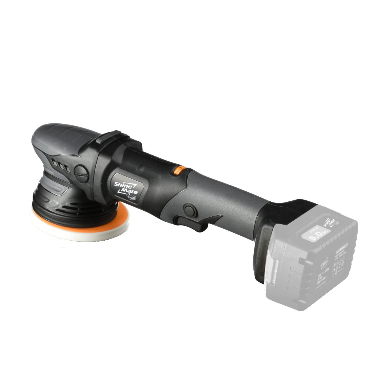 ShineMate Polisseuse Excentrique Sans Fil 125mm EB351-5/15 Course 15mm - sans batteries ni accessoires