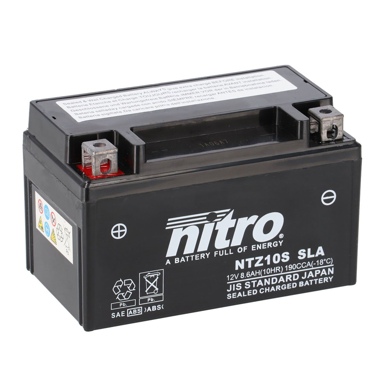 Nitro Batterie 12V 8,6AH YTZ10S Gel