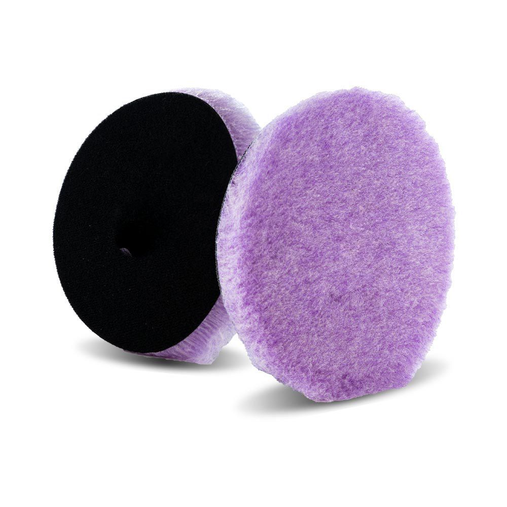 Lake Country Purple Foamed Wool Polijstpad 150mm, 25mm dik, Ø 155/165mm