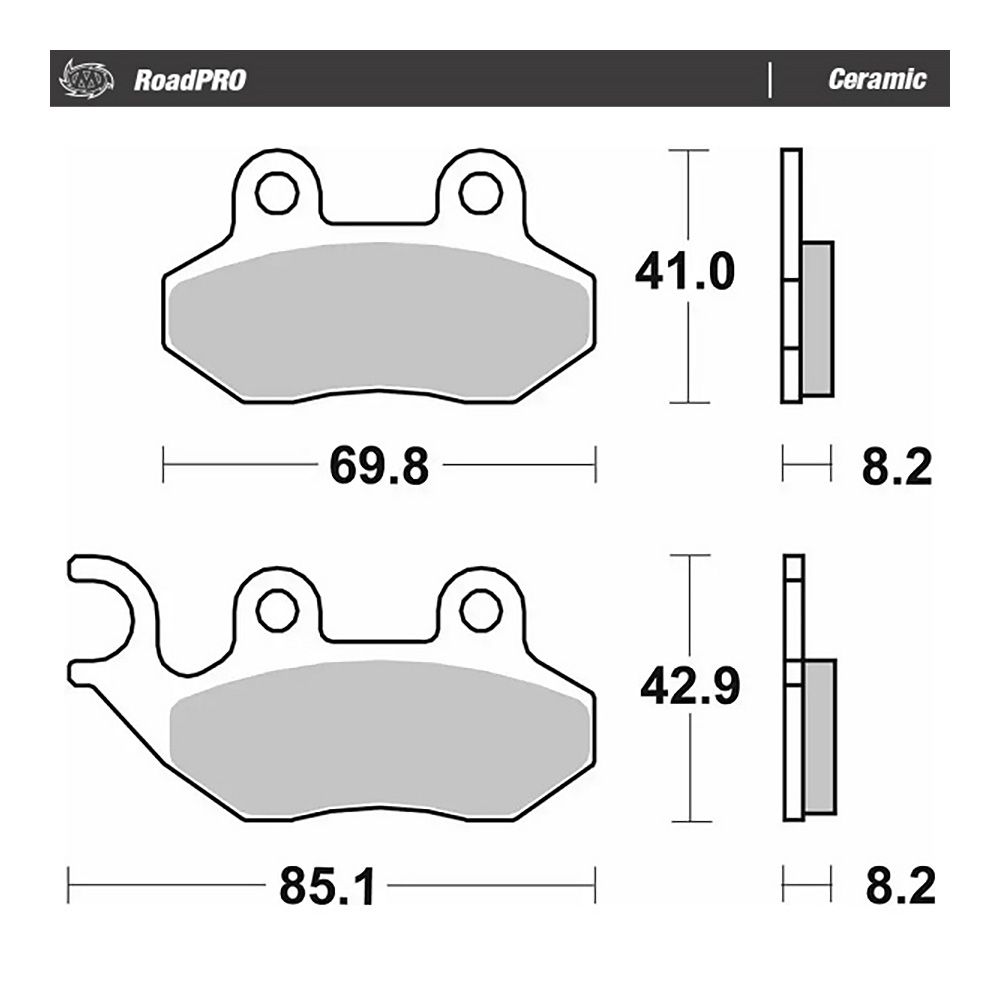 Moto-Master Bremsbelag RoadPRO Ceramic