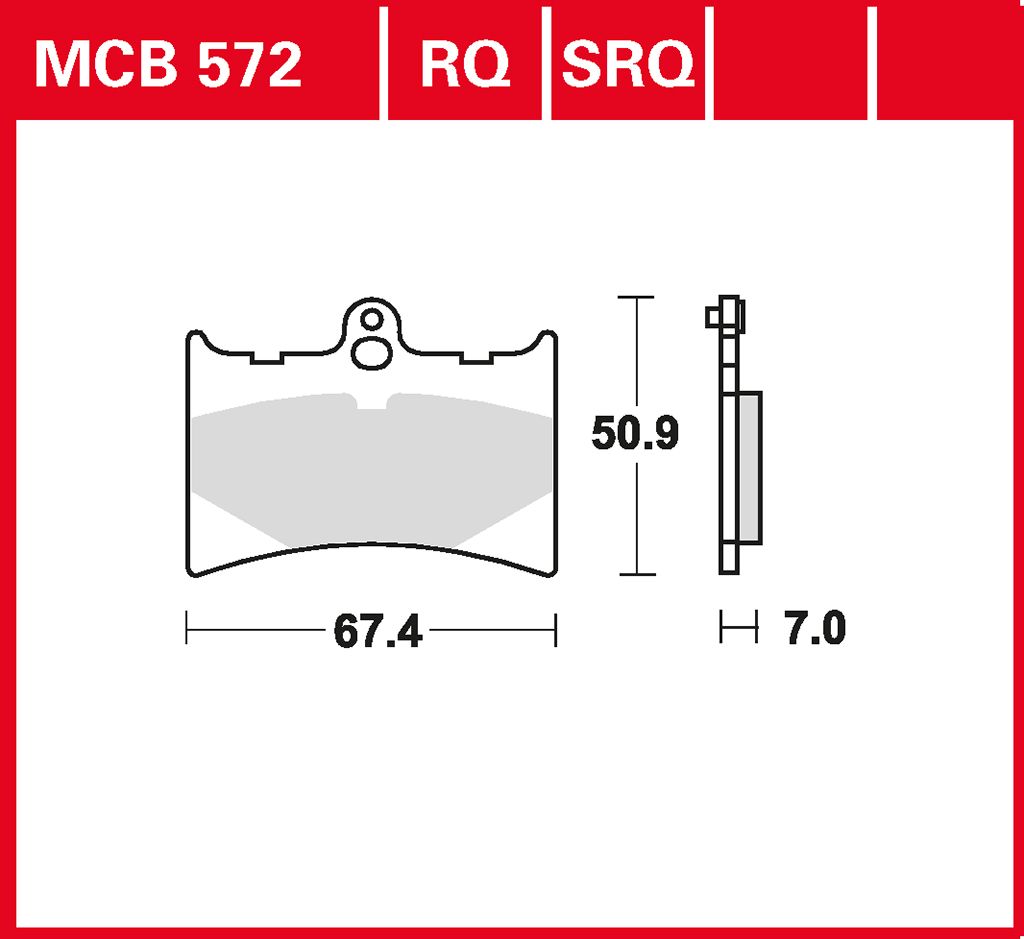 TRW Bremsbelag organisch