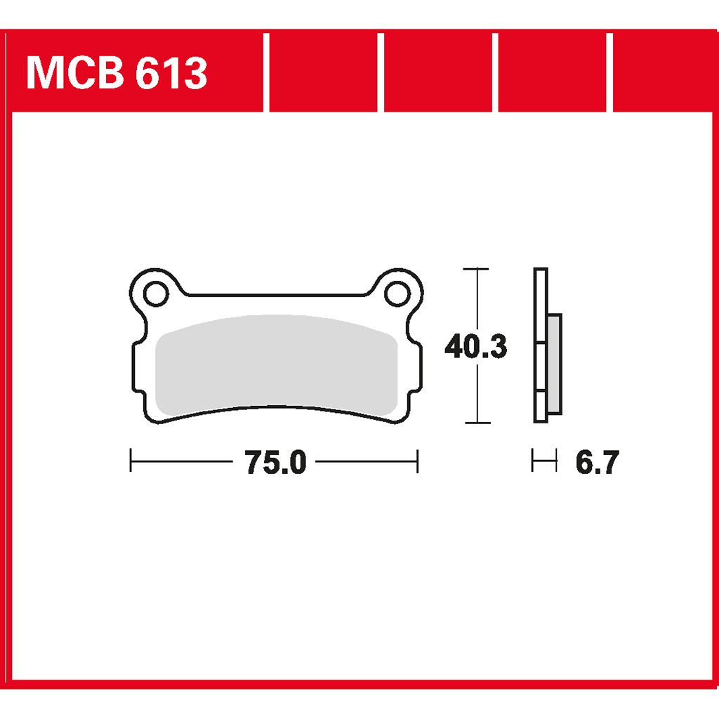 TRW Bremsbelag organisch MCB613