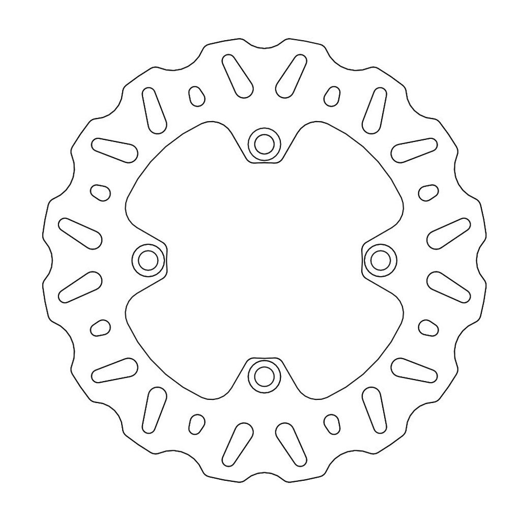 Moto-Master Bremsscheibe Nitro hinten starr mit ABE