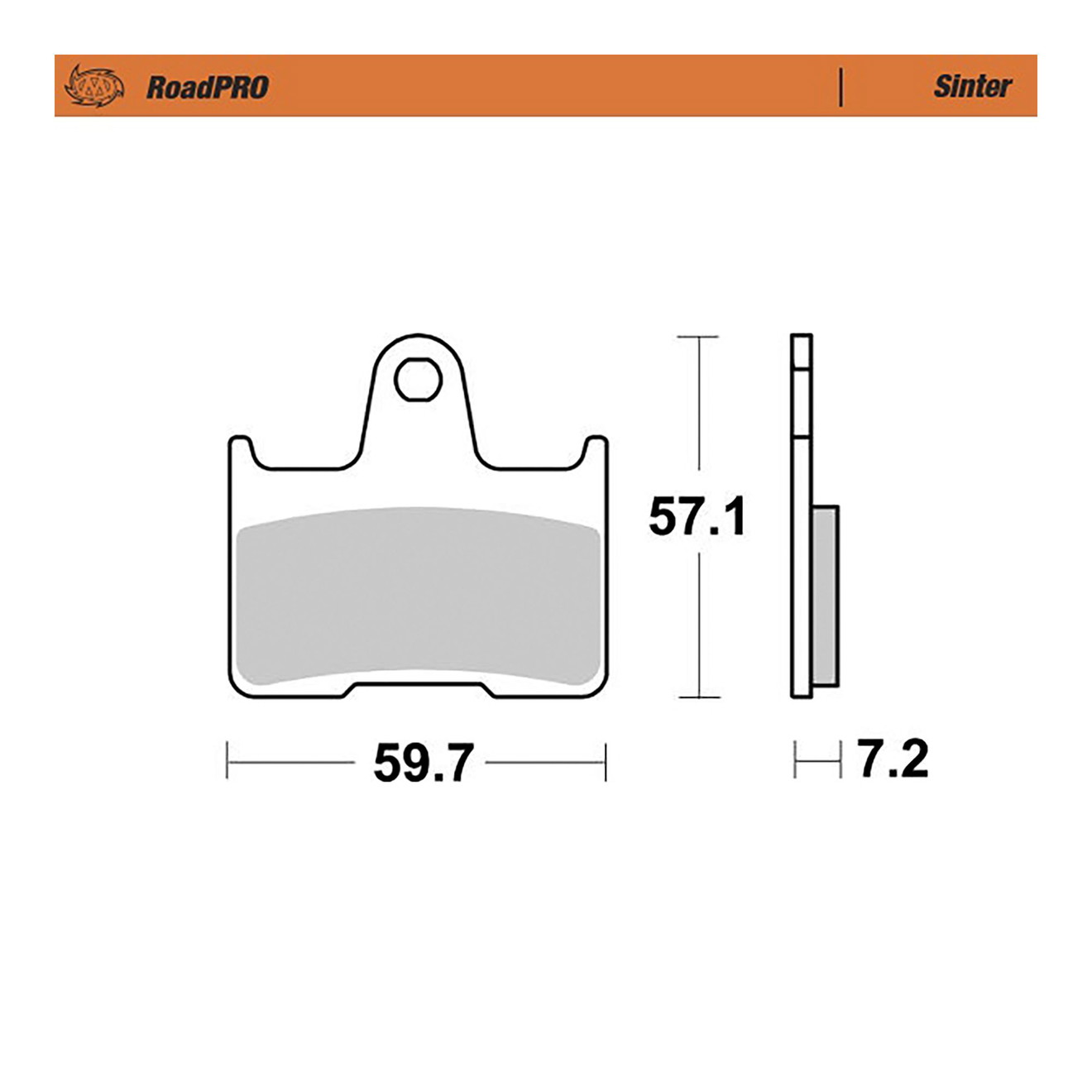 Moto-Master Bremsbelag RoadPRO Sinter hinten