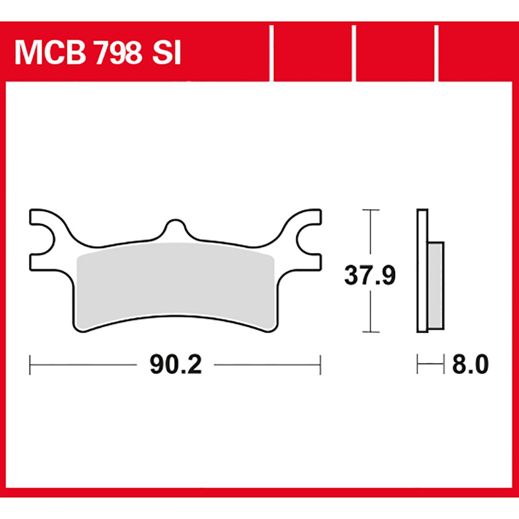 TRW Bremsbelag Sinter Offroad MCB798SI