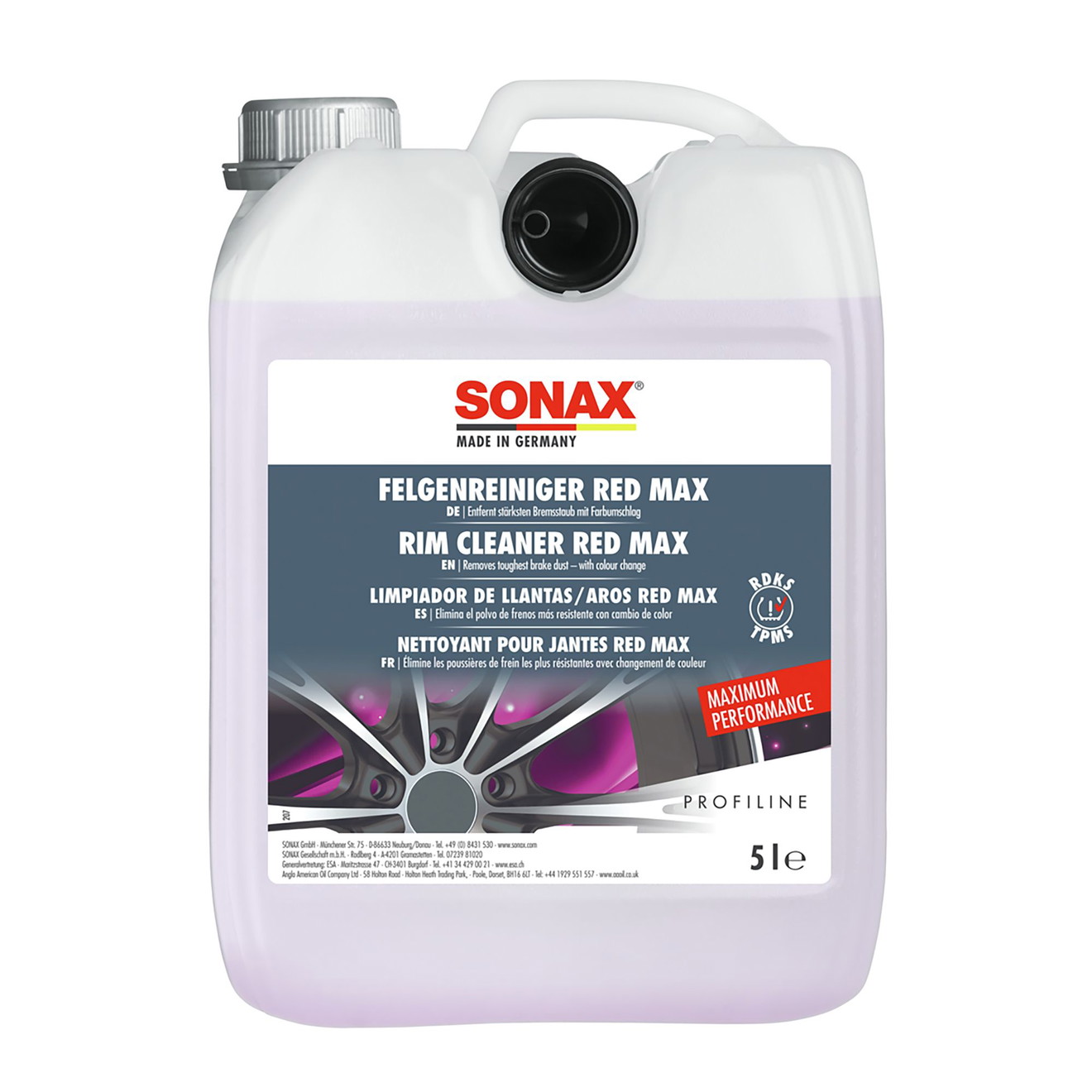 SONAX PROFILINE Red Max Velgenreiniger 5000ml