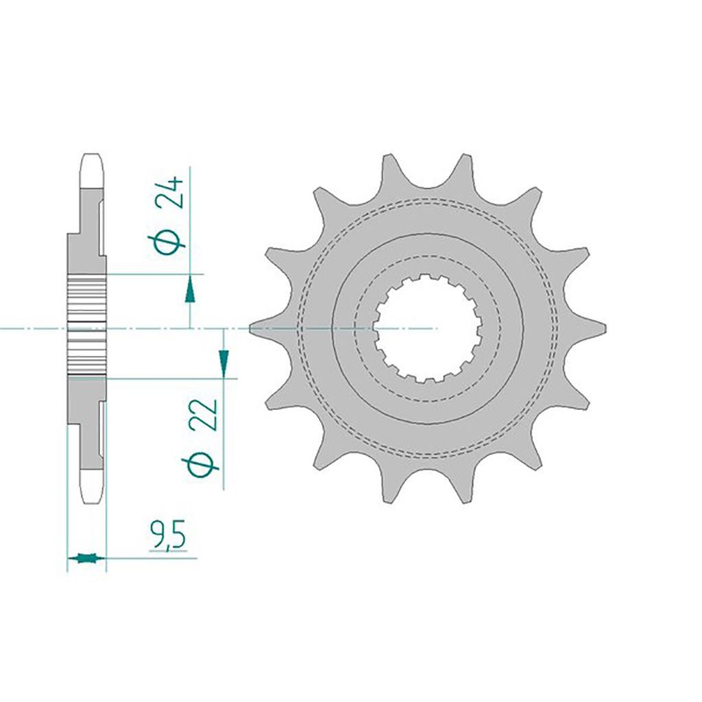 AFAM Kettensatz für Honda CR 250 R 2002 520 MR2G
