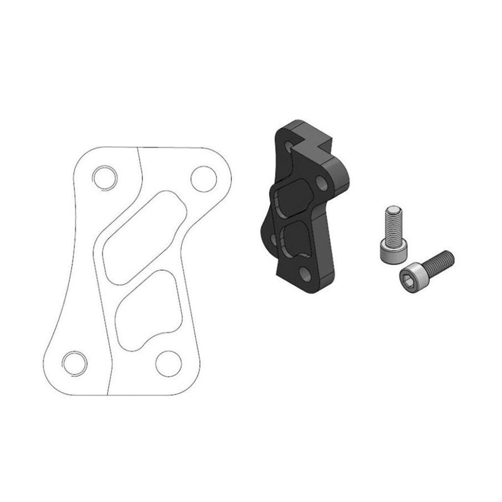 Moto-Master Bremssattel-Adapter Supermoto Street Adapter 320 mm Ø