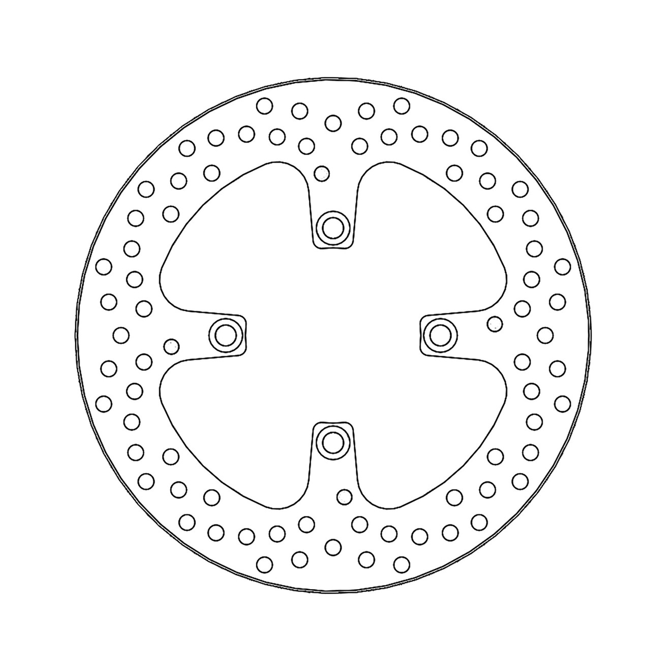 Moto-Master Bremsscheibe Halo hinten starr