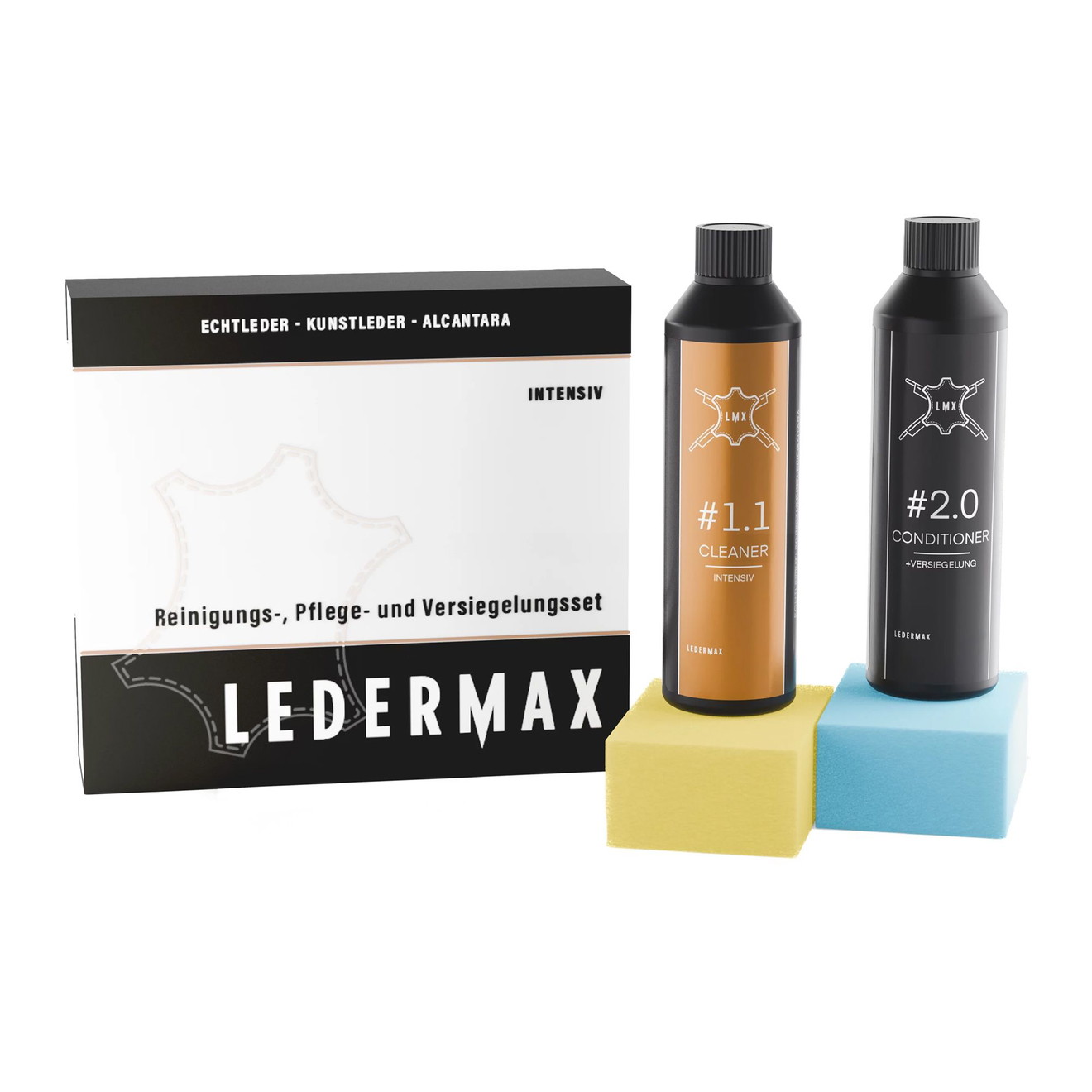 Ledermax LMX Reinigings- en Verzorgingsset Voor Leer en Kunstleer 100ml