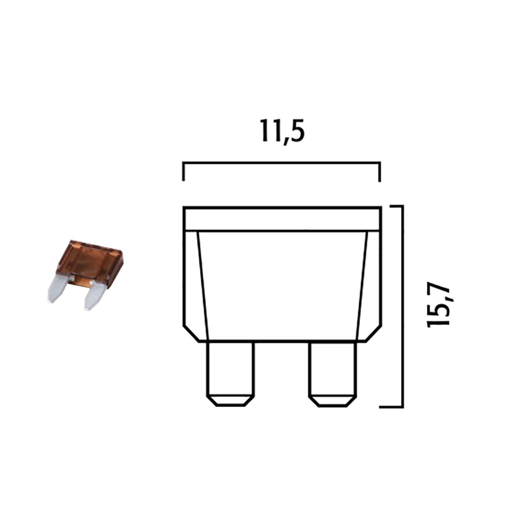Flösser Sicherung 7.5AH Flachsicherung VPE10