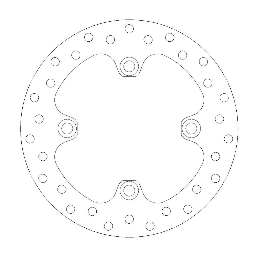 Moto-Master Bremsscheibe ATV hinten starr mit ABE
