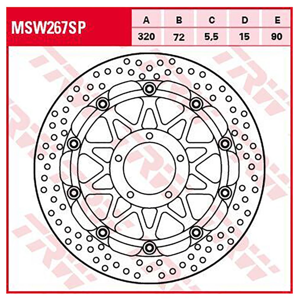 TRW Bremsscheibe 5,5 mm ohne ABE