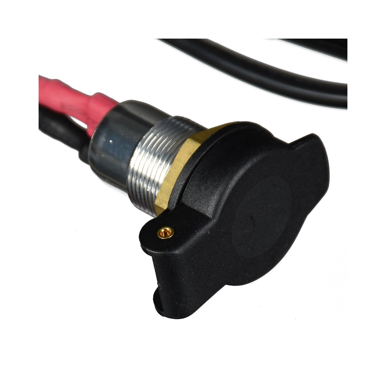 Optimate Anschlusskabel SAE 18 Bordsteckdose 12 mm mit Federdeckel