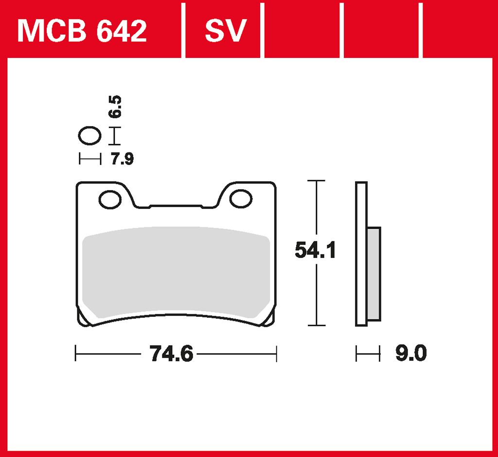 TRW Bremsbelag organisch MCB642