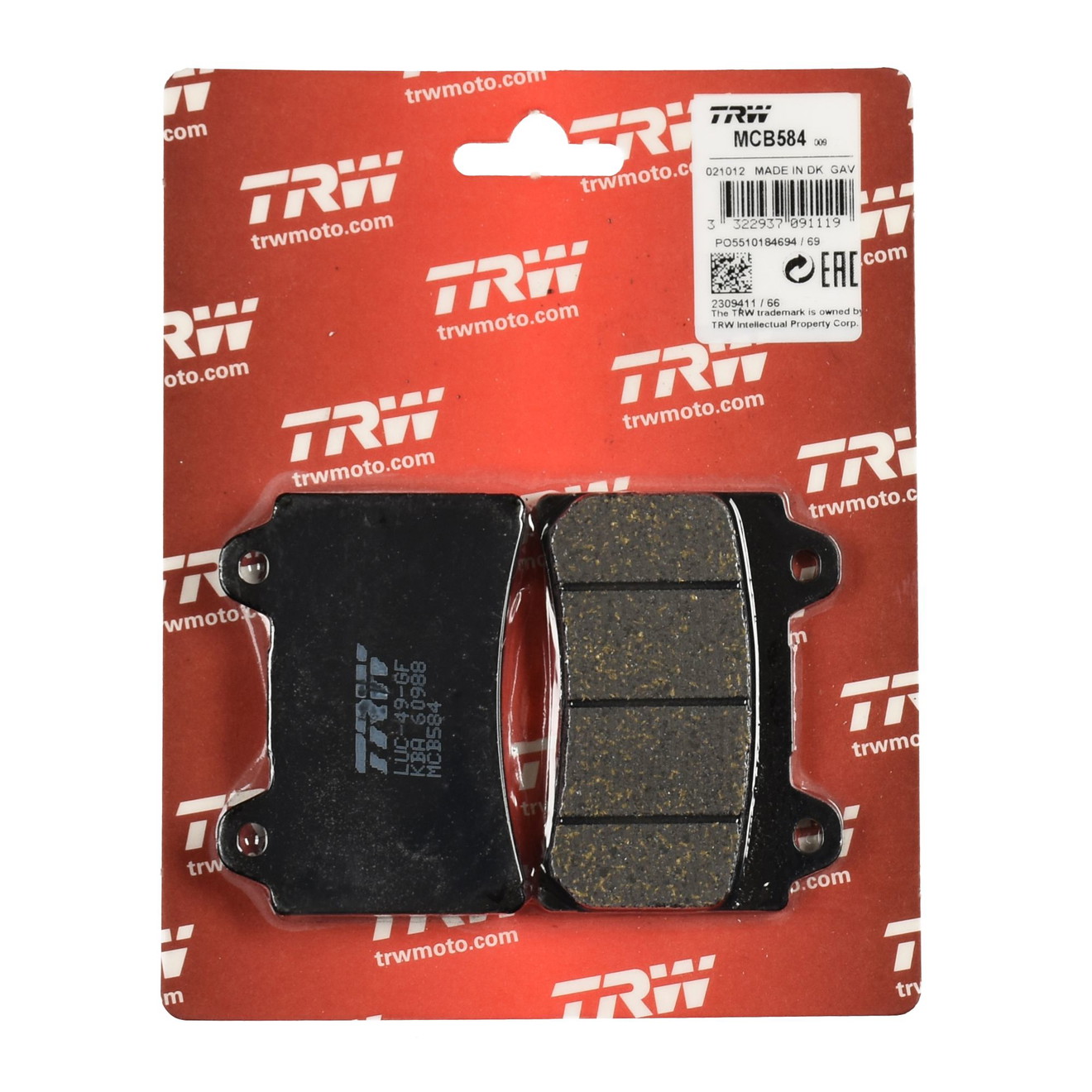 TRW Bremsbelag organisch MCB584