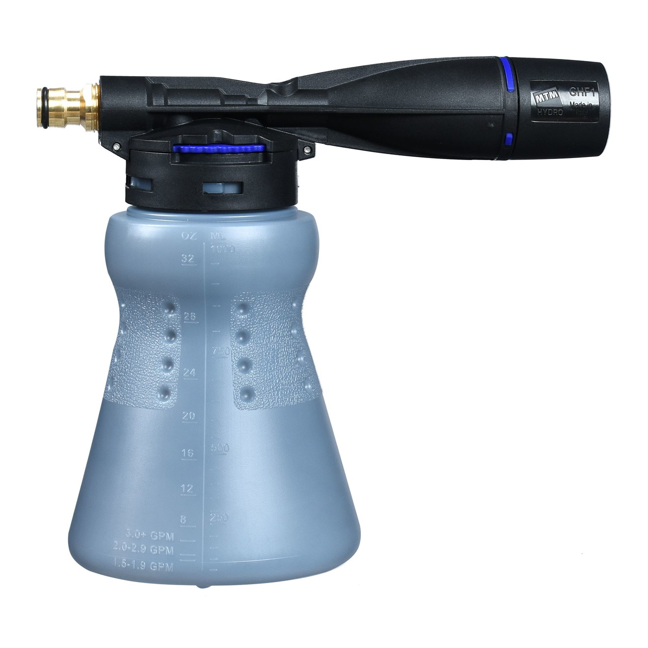 MTM Hydro GHF1 lage druk schuimsproeier met Gardena G1/2F aansluiting set 1000ml