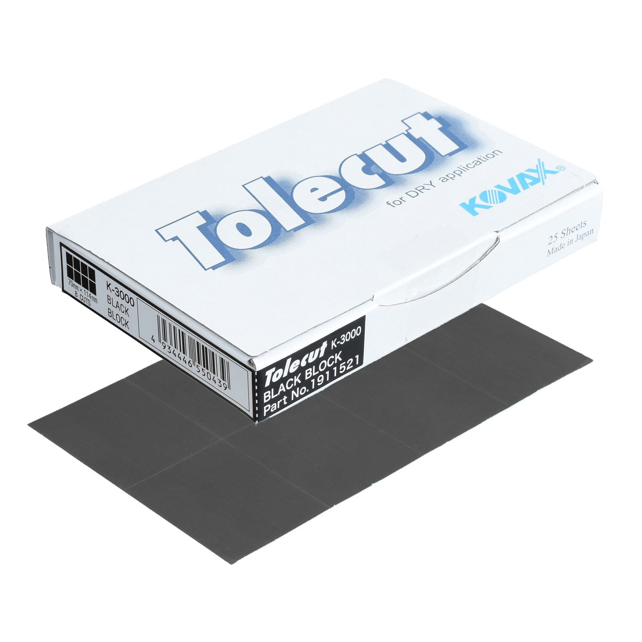 KOVAX Tolecut Schuurpapier Plakstrip 29 x 35mm zwart K3000 200 stuks