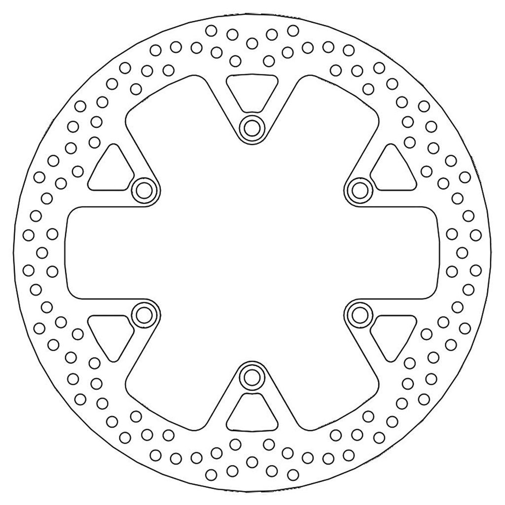 Moto-Master Bremsscheibe Halo vorn starr mit ABE