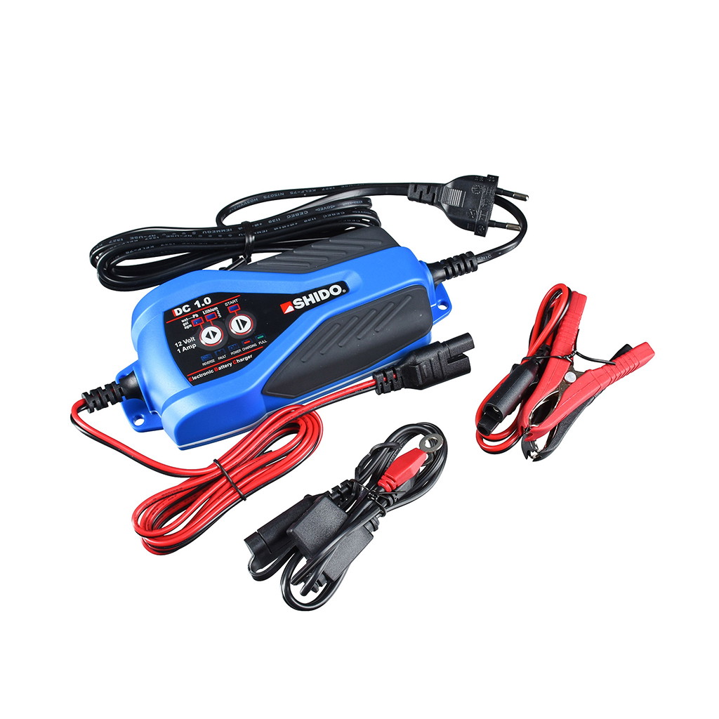 Shido Batterieladegerät DC1 1 Amp. Lithium und Bleisäure geeignet