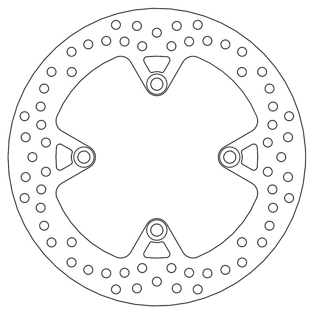 Moto-Master Bremsscheibe Halo hinten starr mit ABE