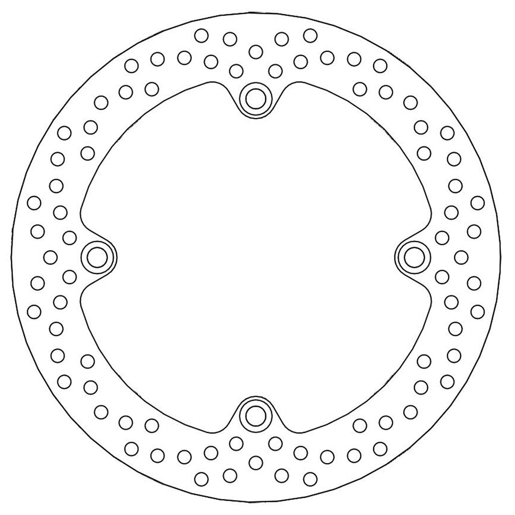 Moto-Master Bremsscheibe Halo hinten starr mit ABE