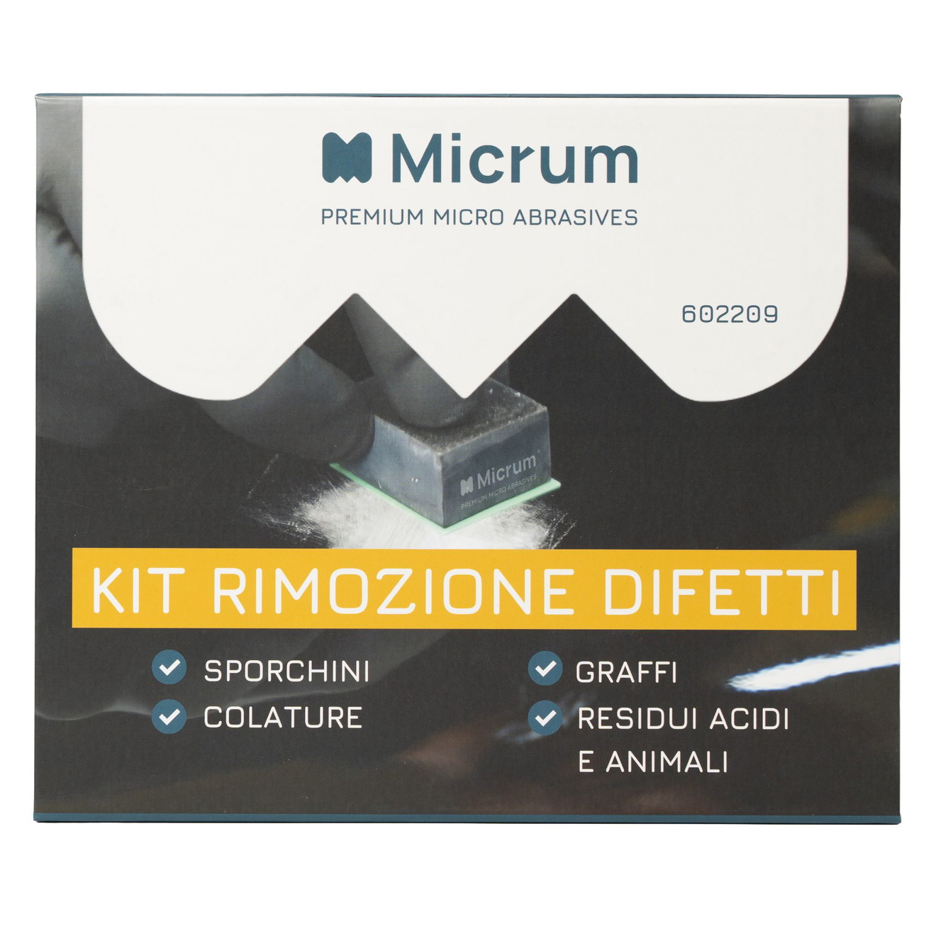 MICRUM Defects Removal Kit Droogschuurset met Laktrekker & Schuurmediums