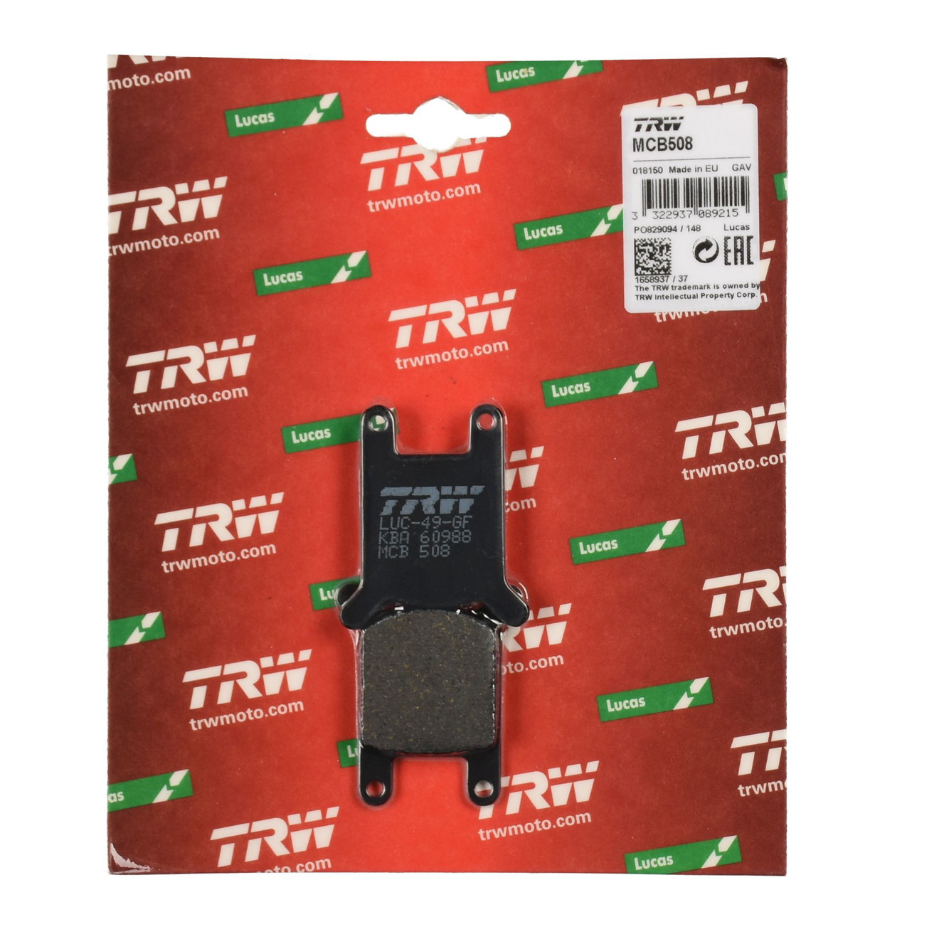 TRW Bremsbelag organisch