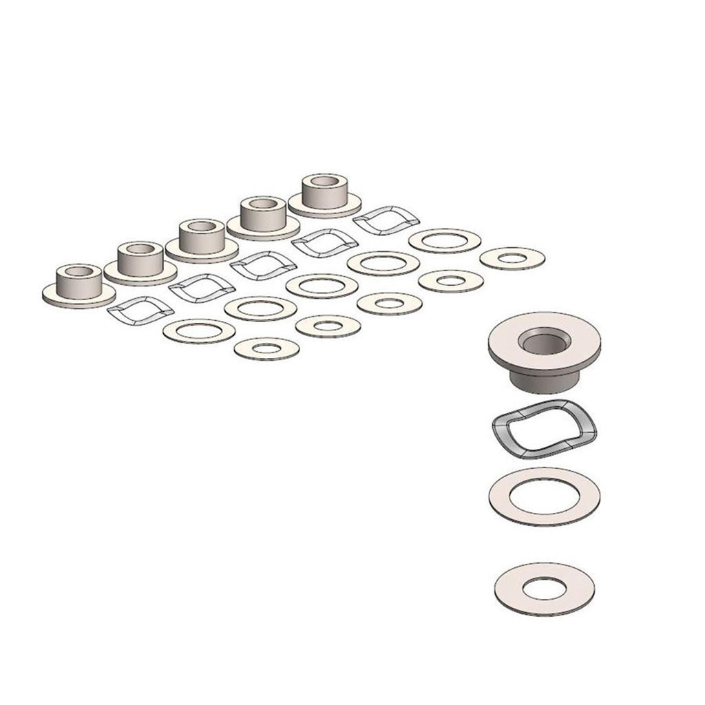 Moto-Master BMW Floater-Kit f. OEM-Bremsscheibe verschraubt 5,0 mm.