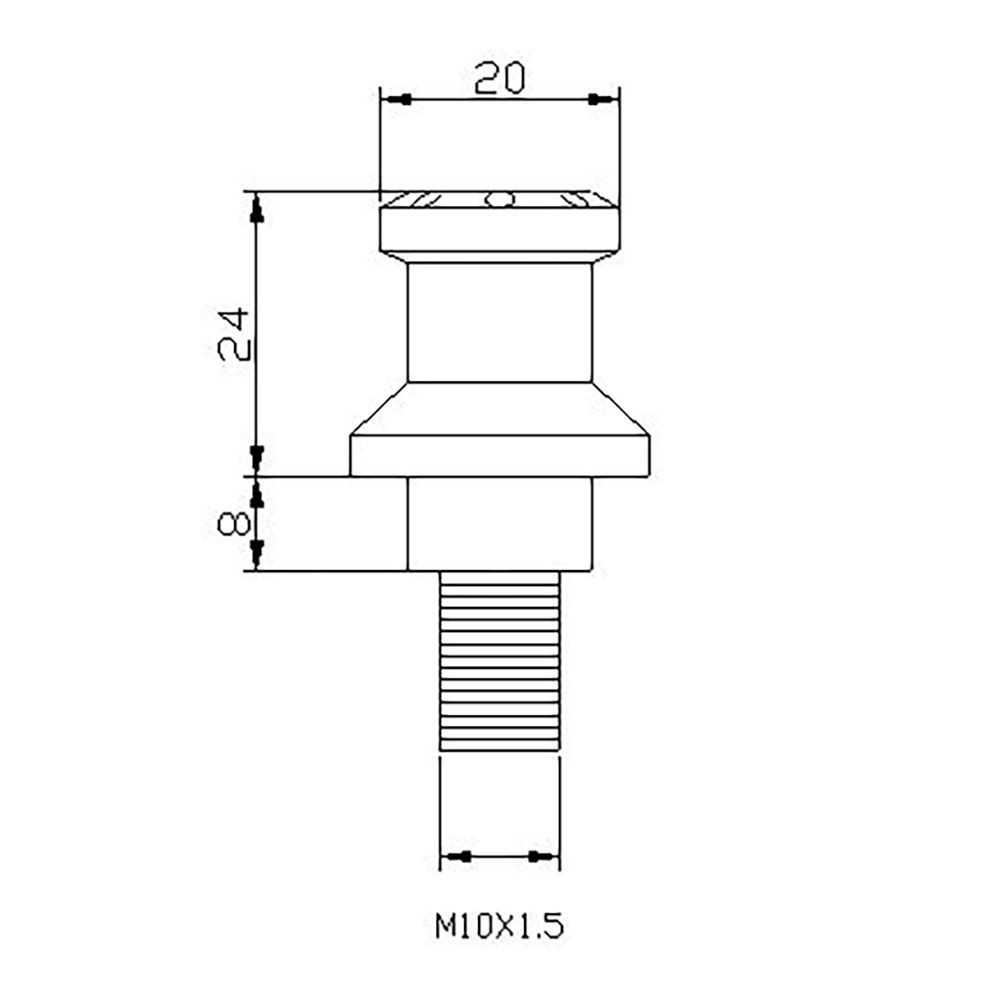 Puig Ständeraufnahme Schwingenschutz M10x1,5 schwarz