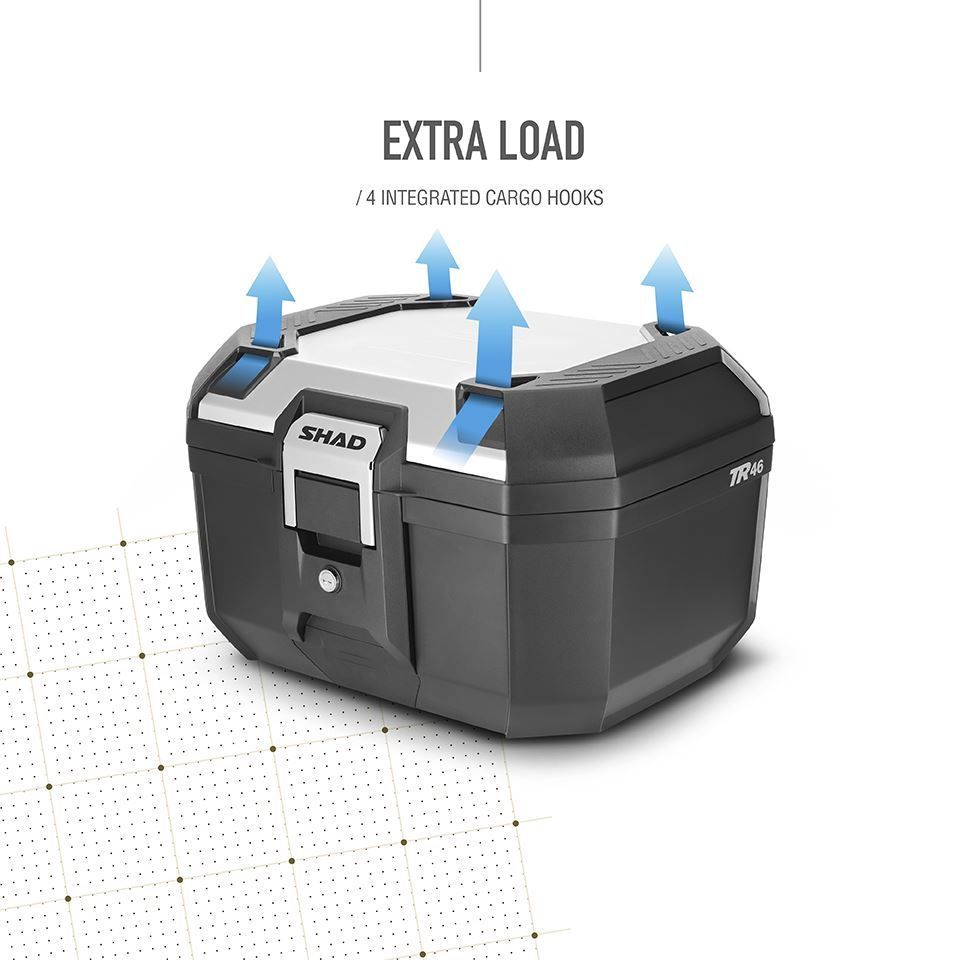 SHAD Topcase TR46 Terra Alufarben