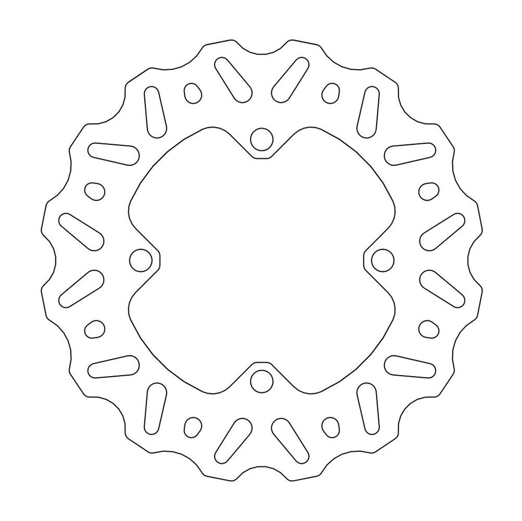 Moto-Master Bremsscheibe Nitro hinten starr mit ABE
