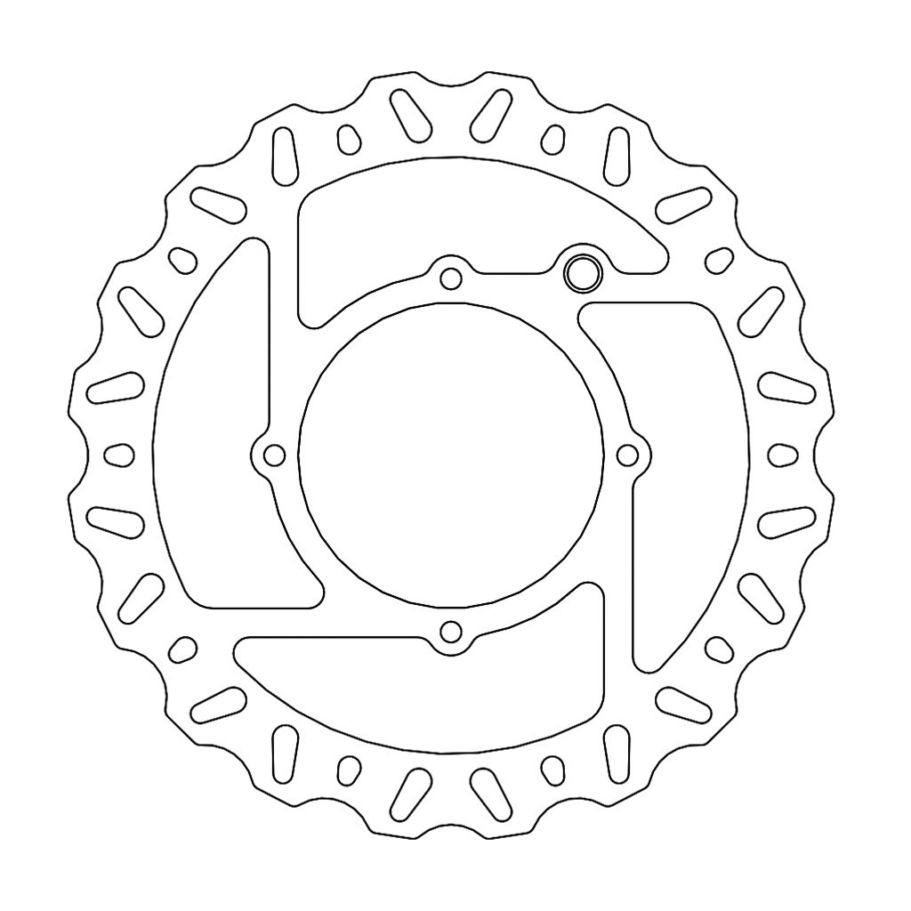 Moto-Master Bremsscheibe Nitro vorn starr mit ABE