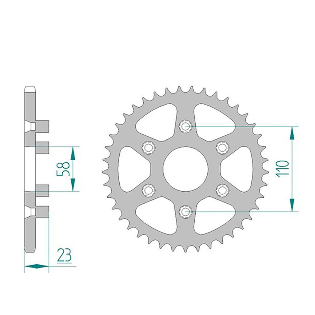 Esjot Kettenrad 35201-41 STAHL #520 41 Zähne