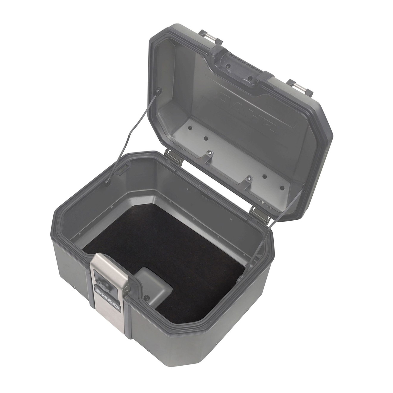 SHAD Topcase TR48 Terra schwarz/silber ohne Trägerplatte