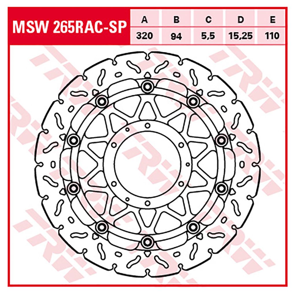 TRW Bremsscheibe 5,5 mm ohne ABE