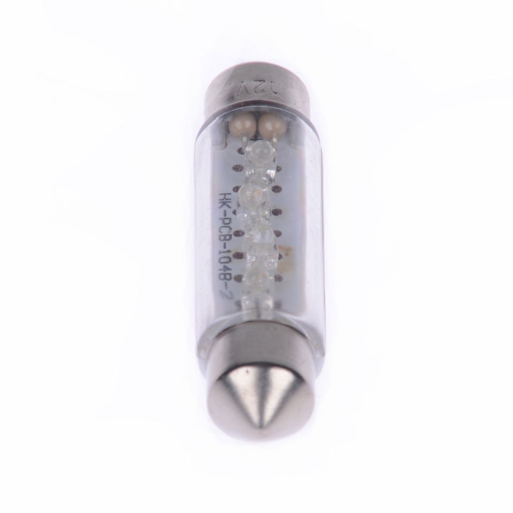 VParts Lampe MotoLibre 12V 10W SV8.5 11x43 klar 8 LED Soffitte