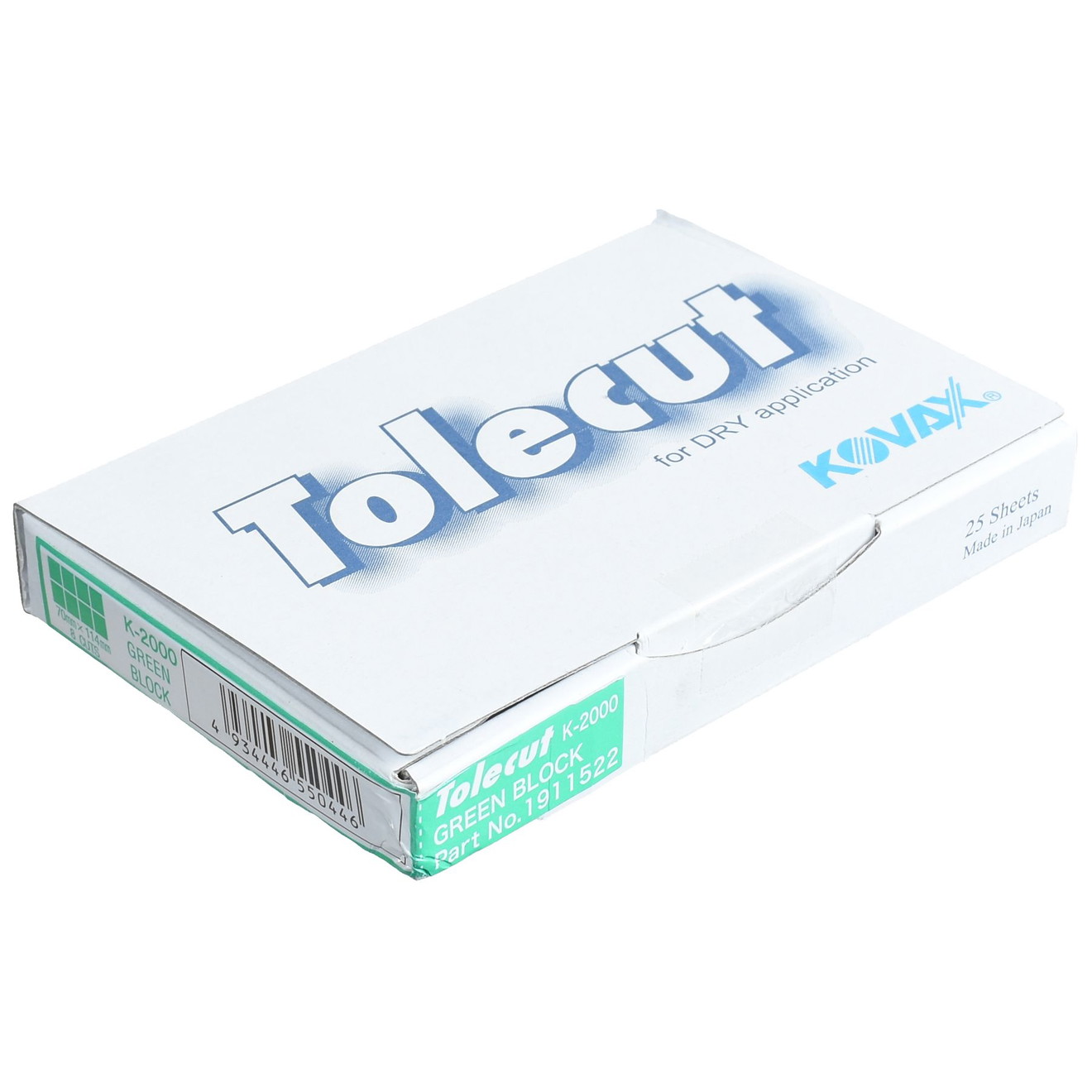Banda de șlefuit autocolant KOVAX Tolecut 29 x 35mm verde K2000 200 buc