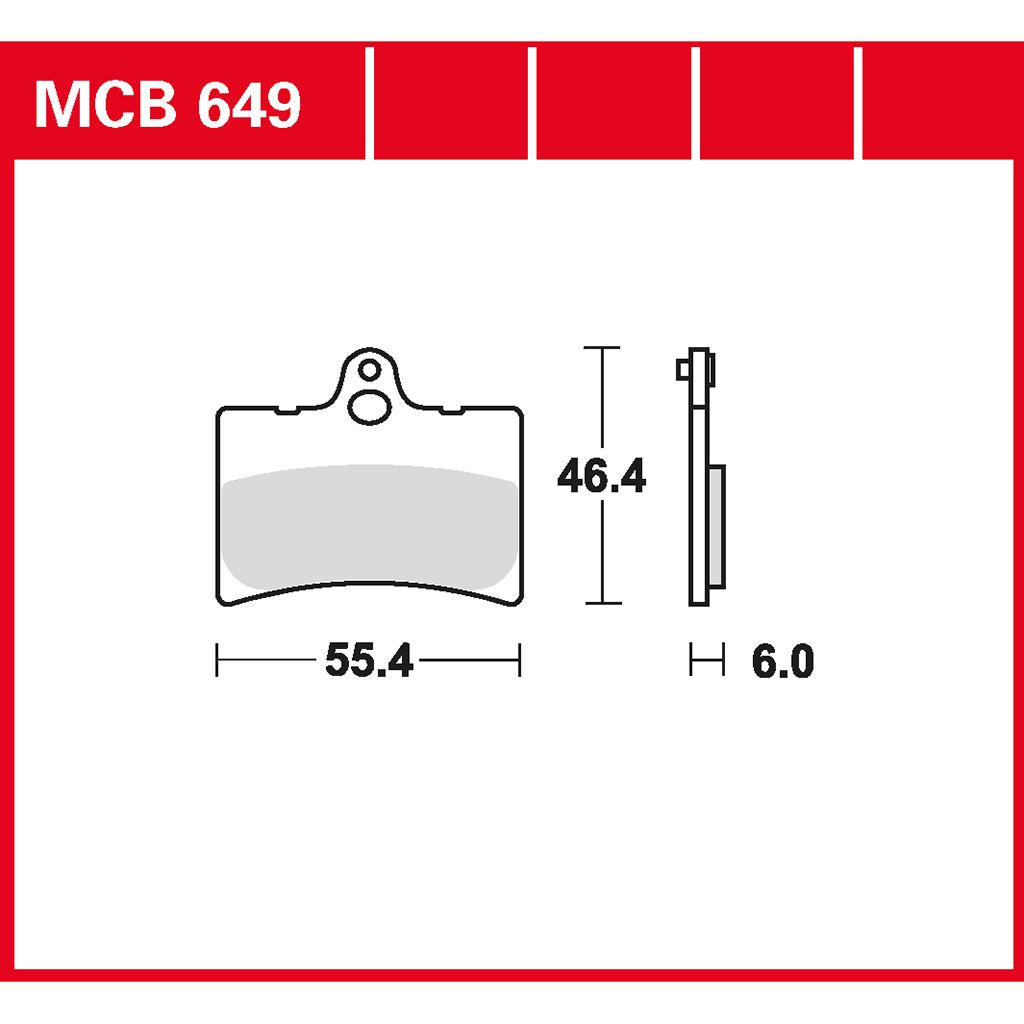 TRW Bremsbelag organisch MCB649