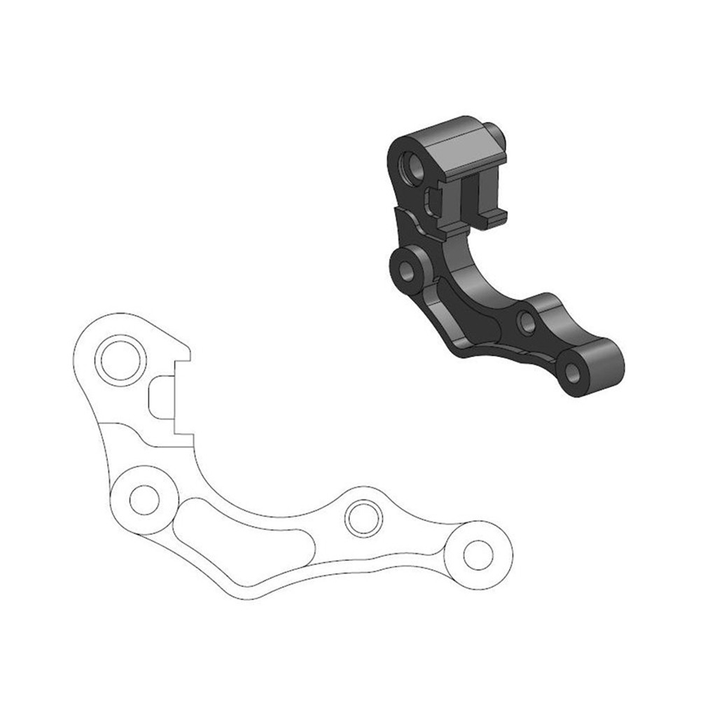 Moto-Master Bremssattel-Adapter Oversize MX 270 mm Ø