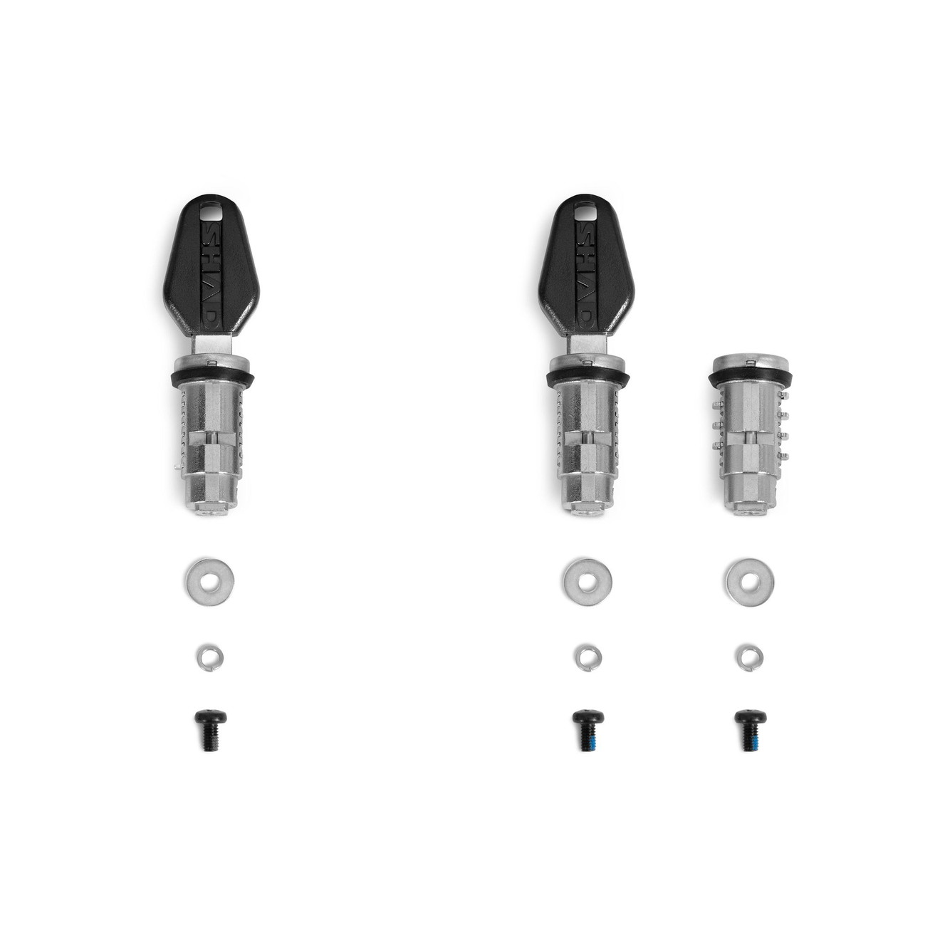 SHAD Schlossset mit 3 Zylindern und 2 Schlüssel
