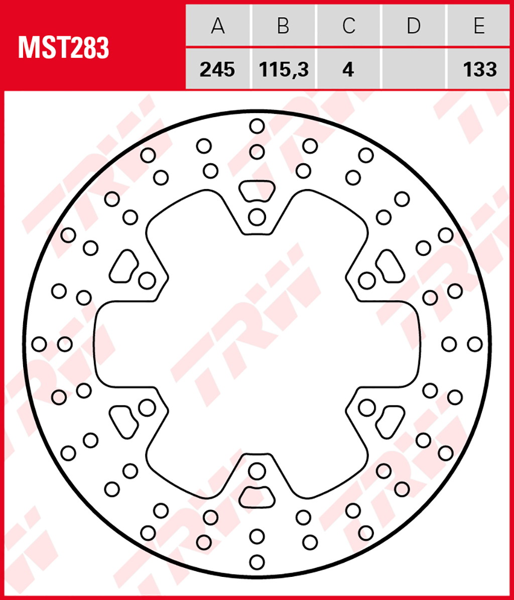 TRW Bremsscheibe MST283