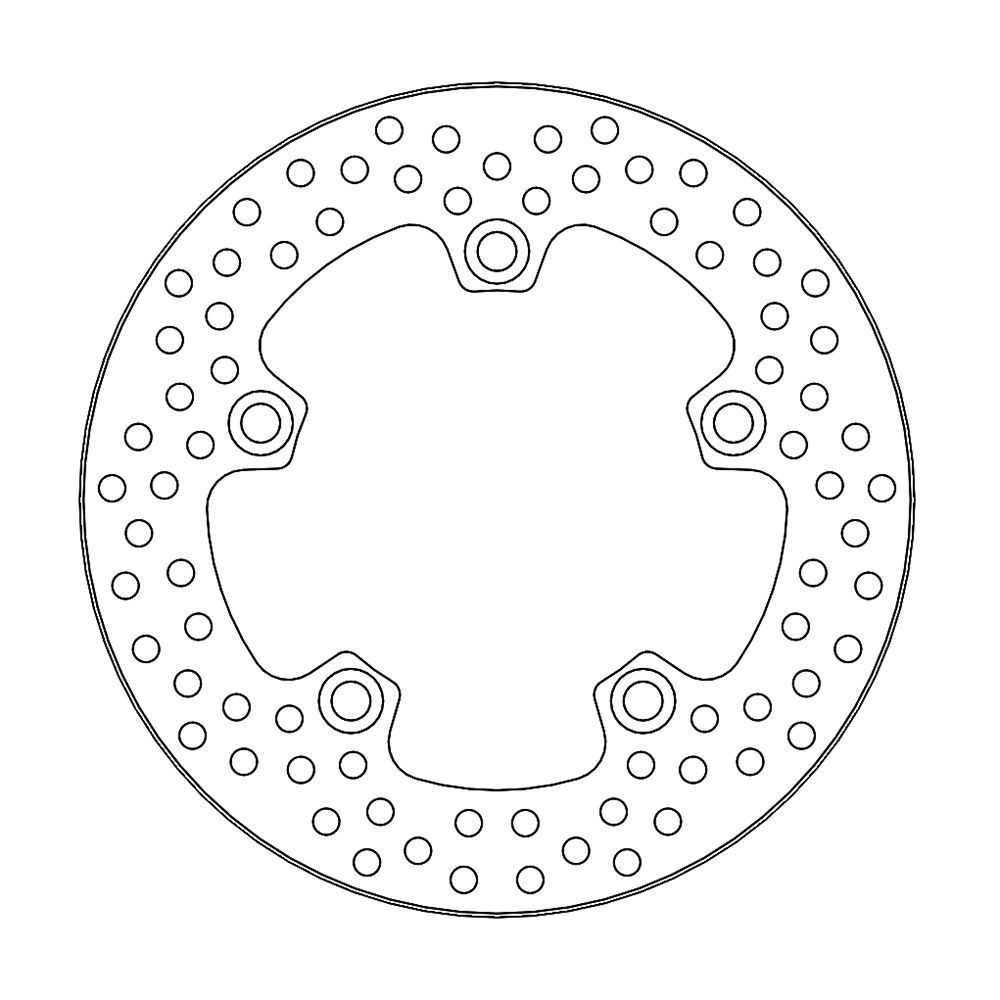 Moto-Master Bremsscheibe Halo hinten starr mit ABE