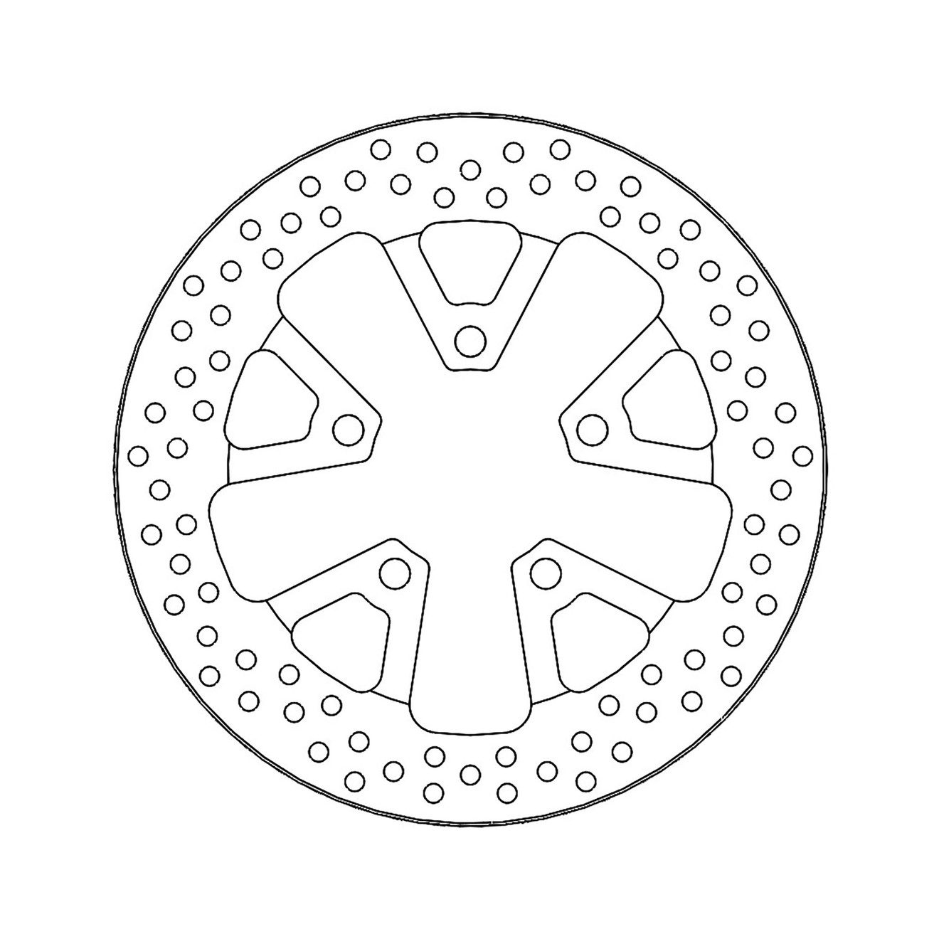 Moto-Master Bremsscheibe Halo hinten starr