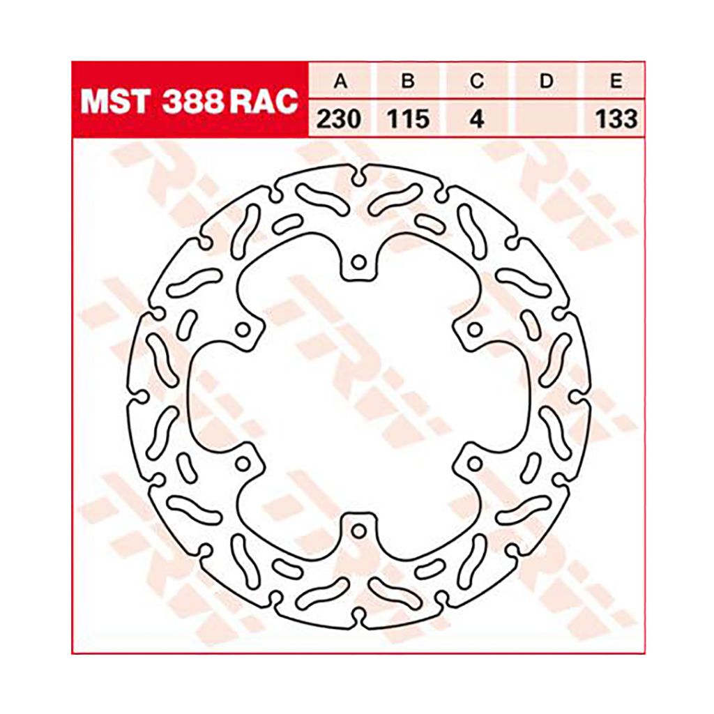 TRW Bremsscheibe MST388RAC