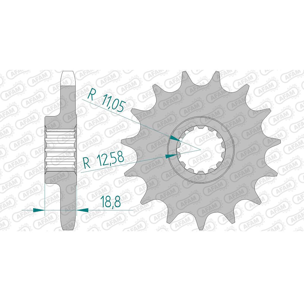 AFAM Ritzel #530 15 Zähne